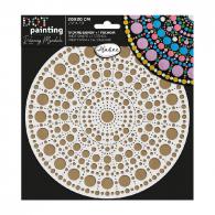 Aladine Dou Dot Painting Support &amp; Stencil 20 cm 1 - #594163