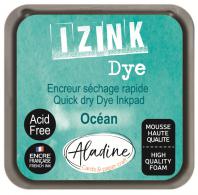 Aladine Izink Dye Pigment Ink Pad 5x5 cm Ocean Turquoise - #591351