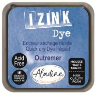 Aladine Izink Dye Pigment Ink Pad 5x5 cm Sea Blue - #591359