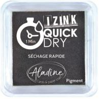 Aladine Izink Quick Dry Pigment Ink Pad 5x5 cm Black - #590309
