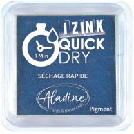 Aladine Izink Quick Dry Pigment Ink Pad 5x5 cm Navy Blue - #590431