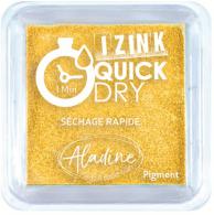 Aladine Izink Quick Dry Pigment Ink Pad 5x5 cm Yellow - #590388