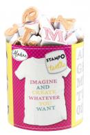 Aladine Stampo Stamp Set Textile Alphabet Sketch 45 pieces - #591504