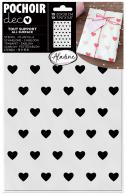 Aladine Template 20x30 cm Hearts - #592780
