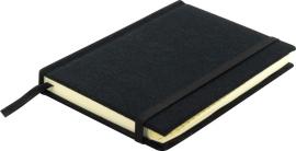 Alfabetboek Kangaro A6 A-Z linnen hard cover zwart, 208     pagina's, leeslint, elastiek - #510265