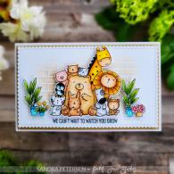 Animal Crackers: Kind Messages 4x6 Inch Clear Stamps (AC-105) (OUTLET) - #587229