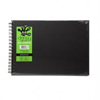 Artgecko Classy Spiral Sketchbook A4 Landscape 150gr 40 sheets White - #598165