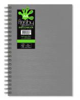 Artgecko Flashy Spiral Sketchbook A4 Portrait 150gr 40 sheets White Gray Cover - #596869