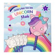 Cardboard Masks Unicorns 4 pieces - #595813