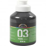 CC Acrylic Paint Metallic, black, metallic, 500 ml/ 1 bottle - #589235