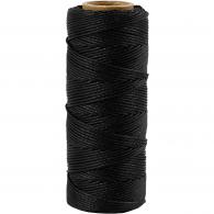 CC Bamboo Cord, black, thickness 1 mm, 65 m/ 1 roll - #591664