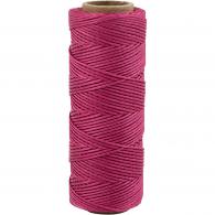 CC Bamboo Cord, dark pink, thickness 1 mm, 65 m/ 1 roll - #593467