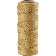 CC Bamboo Cord, gold, thickness 1 mm, 65 m/ 1 roll - #591656