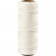 CC Bamboo Cord, white, thickness 1 mm, 65 m/ 1 roll - #591648