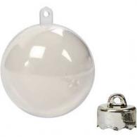 CC Baubles to Decorate, transparent, Dia. 5 cm, 10 pc/ 1 pack - #588545