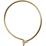 CC Beading Hoops, gold-plated, Dia. 20 mm, 8 pc/ 1 pack - #590927