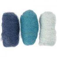 CC Carded Wool, blue harmony, 3x10 g/ 1 pack - #592571