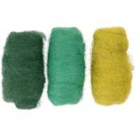 CC Carded Wool, green/turkis harmony, 3x10 g/ 1 pack - #592429