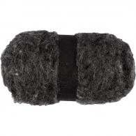 CC Carded Wool, natural grey, 100 g/ 1 bundle - #592619