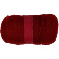 CC Carded Wool, warm red, 100 g/ 1 bundle - #592565