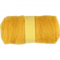 CC Carded Wool, yellow, 100 g/ 1 bundle - #592278