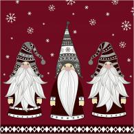 CC Christmas Gnomes Napkins 33x33 cm 20-piece - #594709