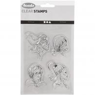 CC Clear Stamps, hairstyle, 11x15,5 cm, 1 sheet - #591494