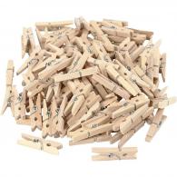 CC Clothes Pegs, L: 30 mm, W: 3 mm, 100 pc/ 1 pack - #589654