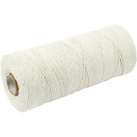 CC Cotton Twine, light natural, L: 700 m, Extra thin quality 12/6, 250 g/ 1 ball - #591670