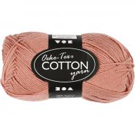 CC Cotton Yarn, antique pink, no. 8/4, L: 170 m, 50 g/ 1 ball - #592347