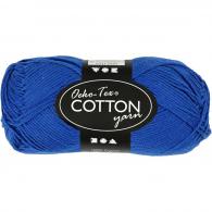 CC Cotton Yarn, cobalt blue, no. 8/4, L: 170 m, 50 g/ 1 ball - #592464