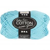 CC Cotton Yarn, turquoise, no. 8/8, L: 80-85 m, 50 g/ 1 ball - #593406