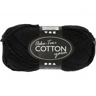 CC Cotton yarn 8/8 50 gr - Black - #593692