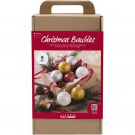 CC Craft Kit Christmas Baubles, Glitter, 1 pack - #593304