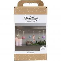 CC Craft Kit Modeling, Pulp Christmas Figures, Various Colors - #594614