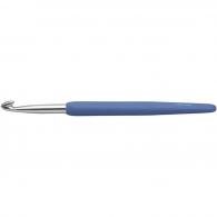CC Crochet Hook, blue, no. 6, L: 13,3 cm, 1 pc - #592093