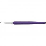 CC Crochet Hook, purple, no. 3, L: 13,3 cm, 1 pc - #592703