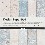 CC Design Paper Pad, rose, 120 g, 50 sheet/ 1 pack - #590295