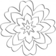 CC Die Cut, flower, Dia. 0,5-8 cm, 1 pc - #590338