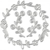 CC Die Cut and Embossing Folder, flower wreath, size 102x100 mm, 1 pc - #590829