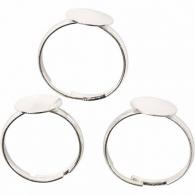 CC Finger Ring, silver-plated, 3 pc/ 1 pack - #591059