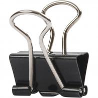 CC Foldback Clips, black, W: 19 mm, 40 pc/ 1 pack - #590443