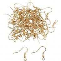 CC French Earhook, gold-plated, L: 18 mm, 100 pc/ 1 pack - #591191