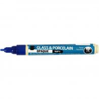 CC Glass &amp; Porcelain Marker, dark blue, line 2-4 mm, opaque, 1 pc - #591264