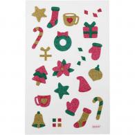 CC Glitter Stickers, Christmas, 10x16 cm, 1 sheet - #592873