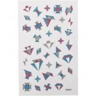 CC Glitter Stickers, diamonds, 10x16 cm, 1 sheet - #592844