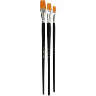 CC Gold Line Brushes, no. 12+16+20, L: 30-33 cm, W: 12-20 mm, flat, 3 pc/ 1 pack - #591941