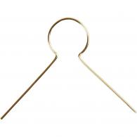 CC Hanging Ornaments, gold-plated, L: 22 mm, 50 pc/ 1 pack - #590767