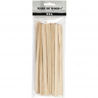 CC Ice lolly sticks, natural, L: 19 cm, W: 6 mm, 30 pc/ 1 pack - #589515