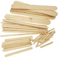 CC Ice lolly sticks, natural, L: 5,5+11,5+19+20 cm, W: 6+10+25 mm, 4250 pc/ 1 pack - #590561